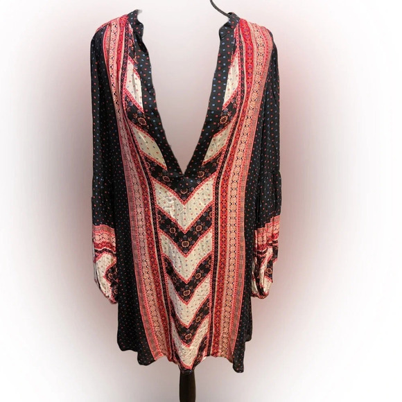 Free People Peacemaker Dress, Black Combo, Small, EUC - Picture 7 of 13